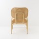 Fauteuil en rotin PLUS Orchid Edition avec cannage vue de dos